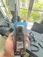 Package contents of the Motorola R7ex ATEX intrinsically safe two-way radio