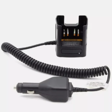 Detail shot of the Motorola RLN4883 travel car charger for HT and GP radios