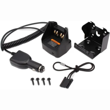 Front view of the RLN4883 vehicle battery charger cradle for HT and GP radios
