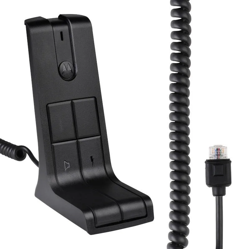 Detail shot of the RMN5050 noise-cancelling desktop base station microphone