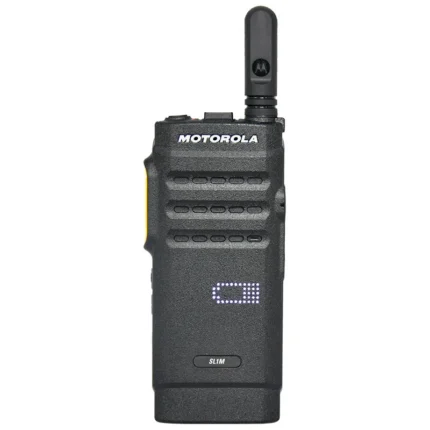 Front view of the Motorola SL1600 series DMR digital two way radios