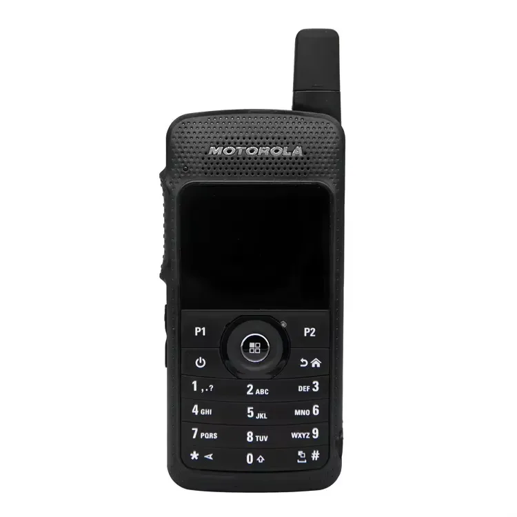 Tw Motorola Sl4000 Two Way Radio Front view of the Motorola SL4000 DMR portable two way radio unit