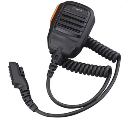 Front view of the SM18N2 IP67 speaker microphone for Hytera portable radios
