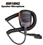 Detail shot of the SM18N2 IP67 speaker microphone for Hytera portable radios