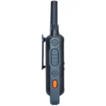 Detail shot of the Motorola T82c license-free rechargeable Talkabout radio