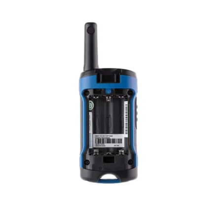 Detail shot of the Motorola TLKR-T40 license-free two way radio pair