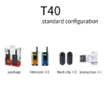 Paire sans licence Motorola TLKR-T40 4KM LCD interphone