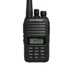 Front view of the Motorola V468 VHF two way radio with emergency alarm