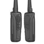 Close-up of the Motorola V468 VHF two way radio with emergency alarm