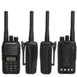 Side profile of the Motorola V468 VHF two way radio with emergency alarm