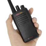 Side profile of the Motorola VZ-D263 portable walkie talkie for work crews