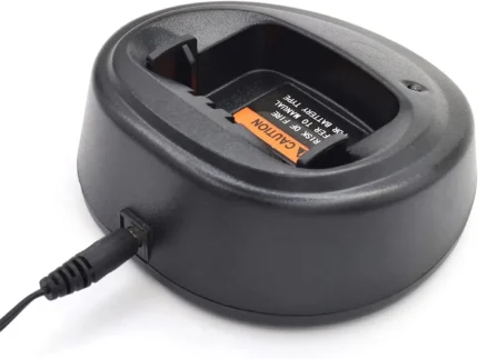 Detail shot of the WPLN4137 rapid charger unit for Motorola CP EP DEP PR series radios