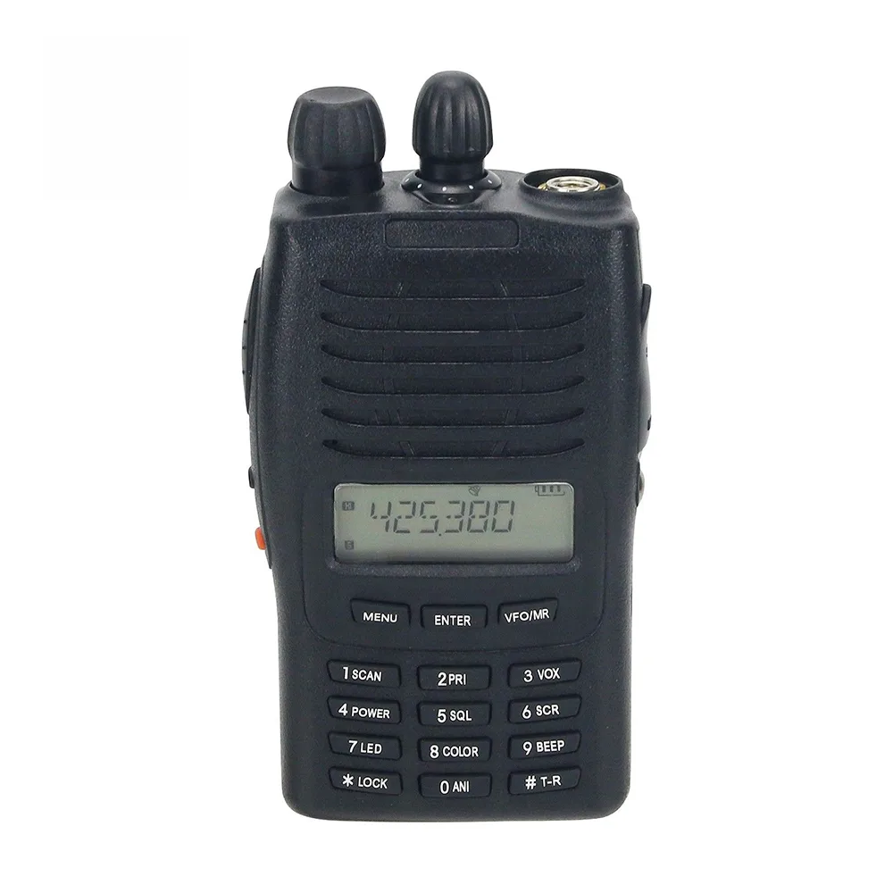 Tw Mt777 Two Way Radio Front view of the MT777 IPX7 dual band portable two way radio