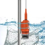 Front view of the RS-108M 10W AIS buoy tracker for fishing fleets