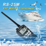 Package contents of the RS-25M floating VHF marine two way transceiver