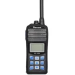 Front view of the RS-35ME explosion-proof IPX7 marine VHF handheld radio