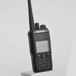 Detail shot of the RS-569D portable DMR digital two way radio transceiver
