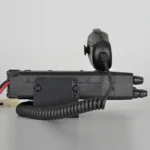RS-9900 dual band 50W mobile transceiver with detachable panel held in hand