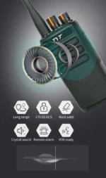 Side profile of the TYT MD-790 DMR digital two-way radio with AES encryption
