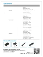 Side profile of the TYT TC-999 2W UHF 16-channel handheld ham radio