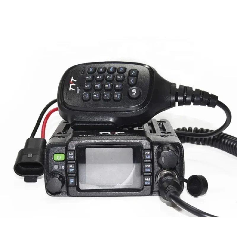 Front view of the TYT TH-8600 25W IP67 GMRS mobile vehicle radio