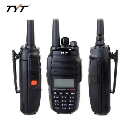 Detail shot of the TYT TH-UV8000D 10W cross band repeater handheld radio