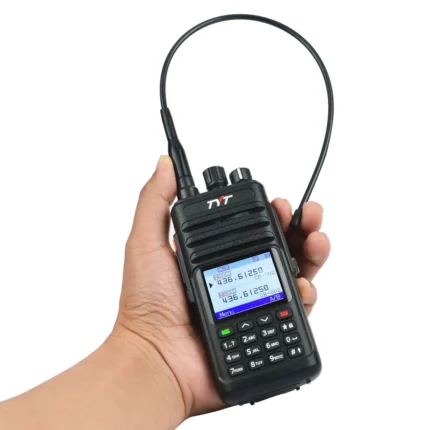 Detail shot of the TYT TH-UV8200 waterproof dual band 10W handheld radio