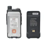 Close-up of the TYT TH-UV98 dual band analog handheld transceiver