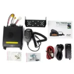 Detail shot of the TYT TH-7800 dual band mobile transceiver for vehicle use