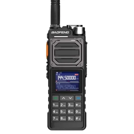 Front view of the UV-25 tri-band 10W high power handheld ham radio
