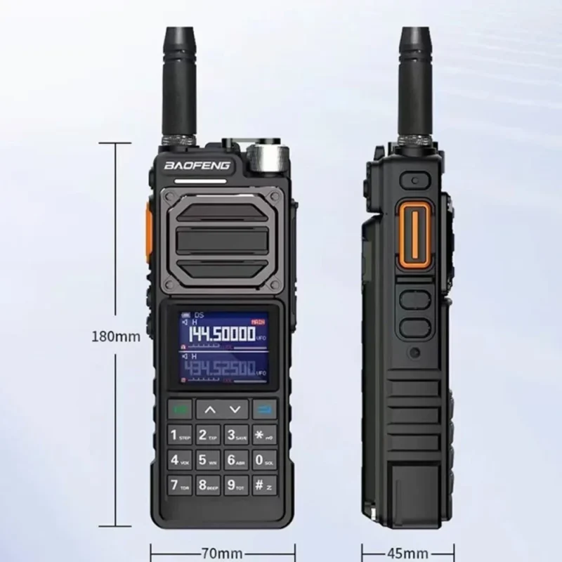 UV-25 Radio Genggam Ham Tri-Band 10W, Type-C, 16 Kanal