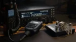 Package contents of the Yaesu FT-450D IPX6 water resistant VHF UHF dual band radio