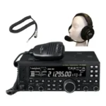 Close-up of the Yaesu FT-450D IPX6 water resistant VHF UHF dual band radio