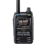 Front view of the Yaesu FT-5DR C4FM dual band 5W digital handheld transceiver