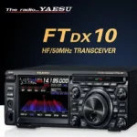 Detail shot of the Yaesu FTDX10 100W HF 50MHz SDR short wave transceiver