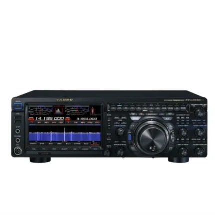 Front view of the Yaesu FTDX101D HF 50MHz amateur transceiver station unit
