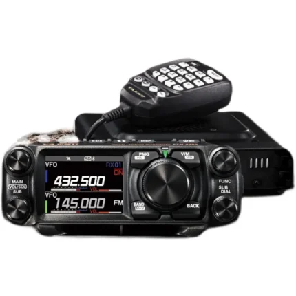 Front view of the Yaesu FTM-500DR 50W dual band digital mobile transceiver