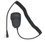 Front view of the KMC-26 waterproof speaker microphone with XLR curved plug