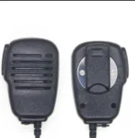 Close-up of the KMC-26 waterproof speaker microphone with XLR curved plug