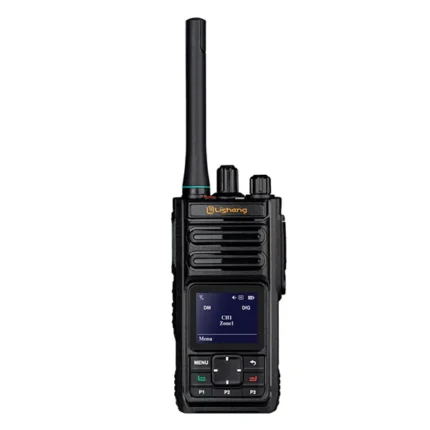 Front view of the Yshon M5 AES256 digital two way radio with IP68 build