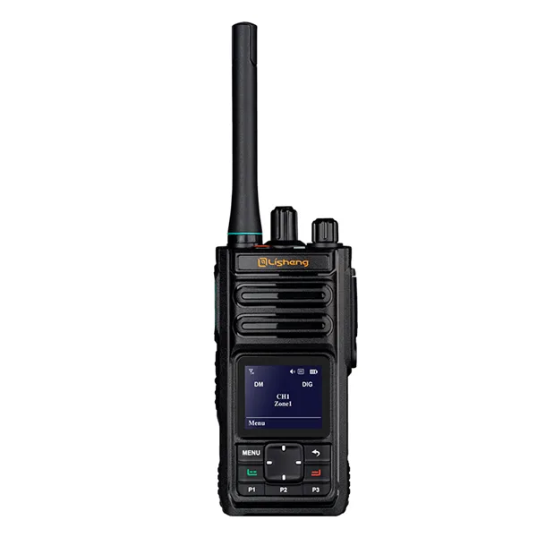 Front view of the Yshon M5 AES256 digital two way radio with IP68 build