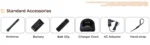Package contents of the Yshon AP25 digital handheld two way radio with IP68 waterproof housing