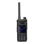 Front view of the Yshon LS-5L encrypted DMR walkie talkie with IP68 body