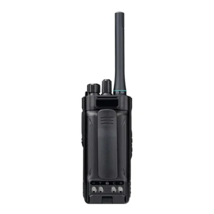 Detail shot of the Yshon LS-5L encrypted DMR walkie talkie with IP68 body