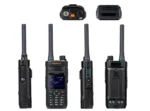 Yshon LS-5L encrypted DMR walkie talkie with IP68 body held in hand