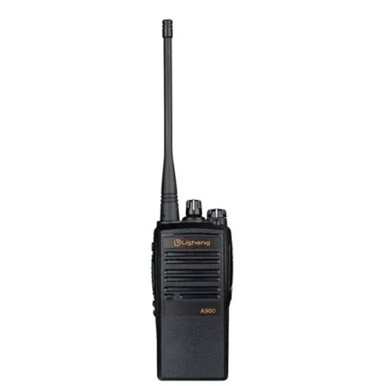 Front view of the Lisheng YSHON LS-A900 analog UHF walkie talkie radio
