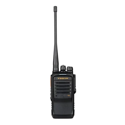 Front view of the Yshon LS-V5 UHF analog two way radio