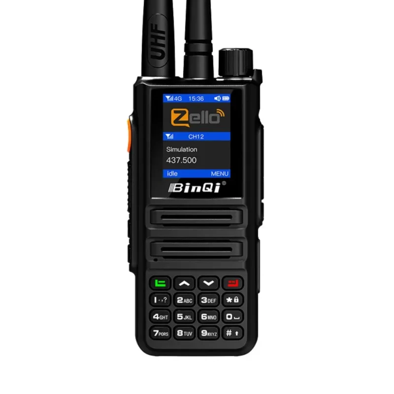 Front view of the Zello BQ-889 Android 4G PoC internet walkie talkie
