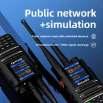 Close-up of the Zello BQ-889 Android 4G PoC internet walkie talkie